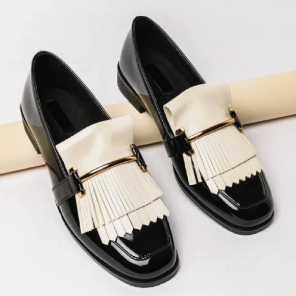 SHEIN Shoes - 🆕 Patent Leather Fringe Flat Loafer